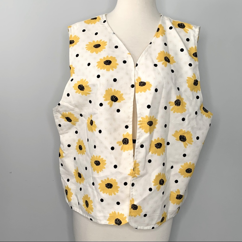 Vintage Sunflower Vest